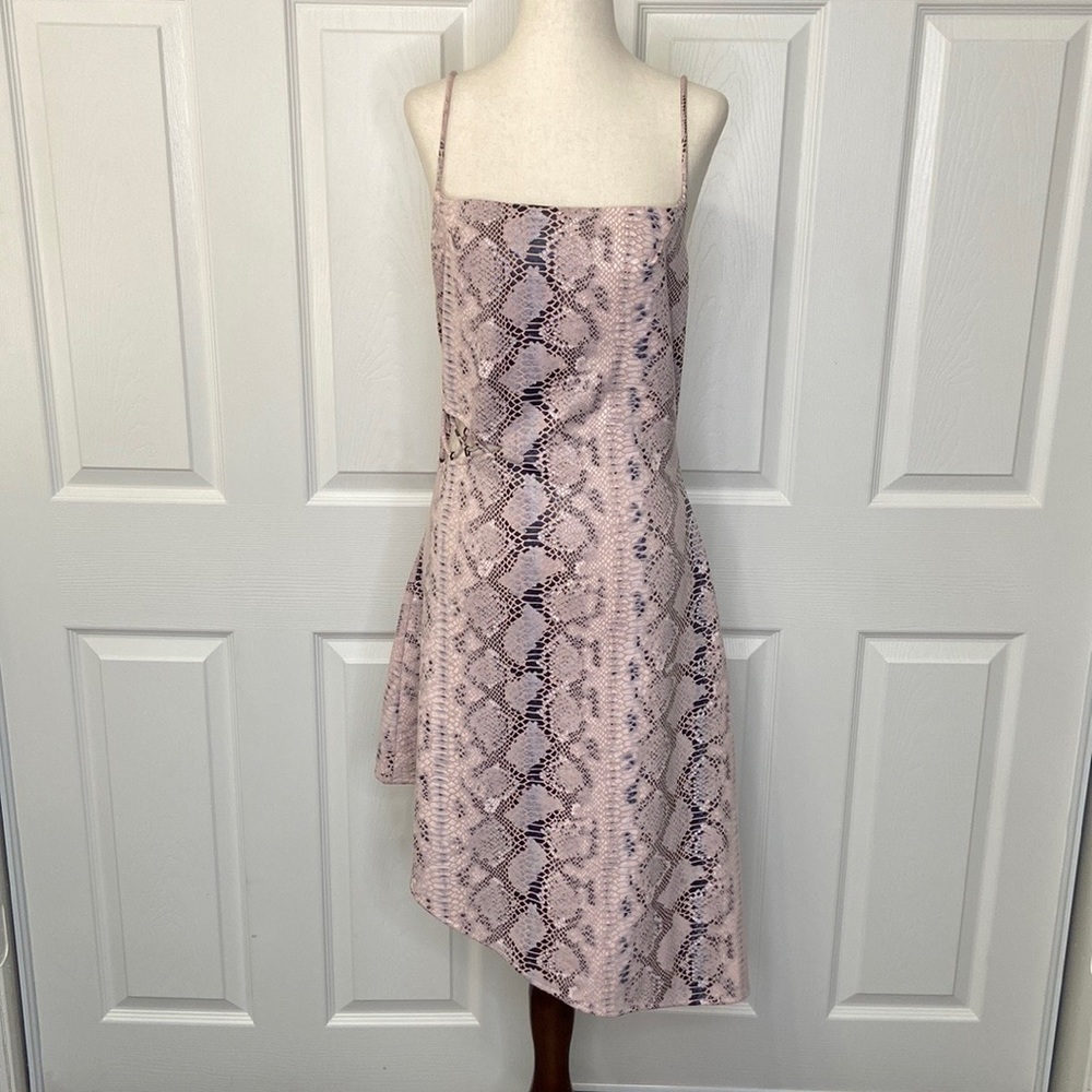 Kendall & Kylie Snake Print Asymmetrical Cutout Dress - Picture 3 of 6